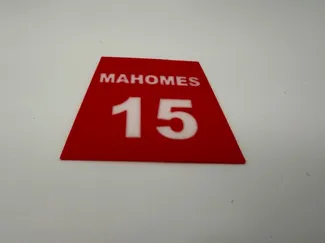 Patrick Mahomes Name Plate for 500% Brick Men