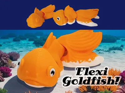 Flexi Goldfish - Stylized Ranchu Goldfish
