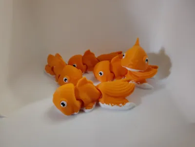 Flexi Goldfish - Stylized Ranchu Goldfish by Squeak MakerWorld ...