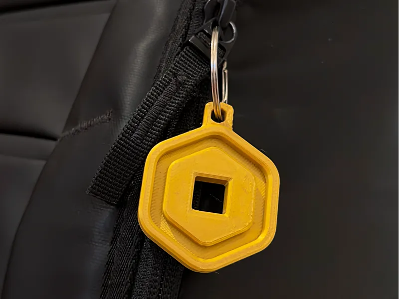 Robux Coin Keychain