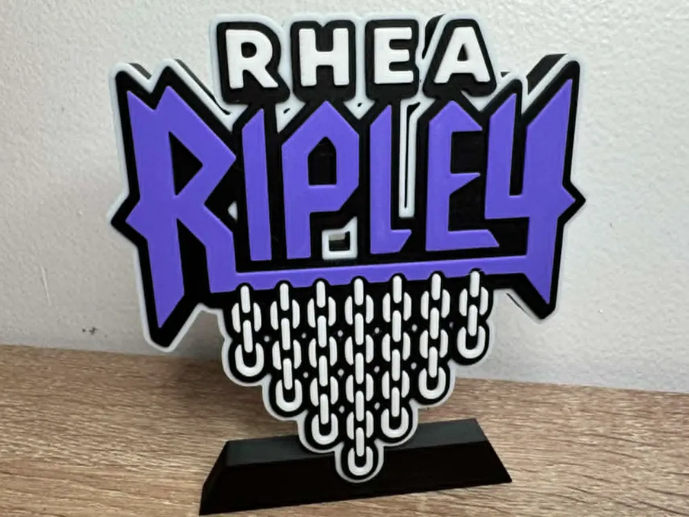 Custom Rhea Ripley Signs Rhea Ripley Display Ständer – Kostenloses 3D-Druckmodell – MakerWorld