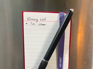 Minimalist Notecard Holder with magnets