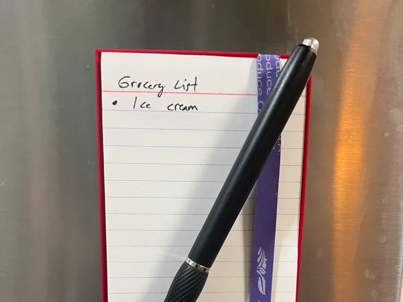 Minimalist Notecard Holder with magnets