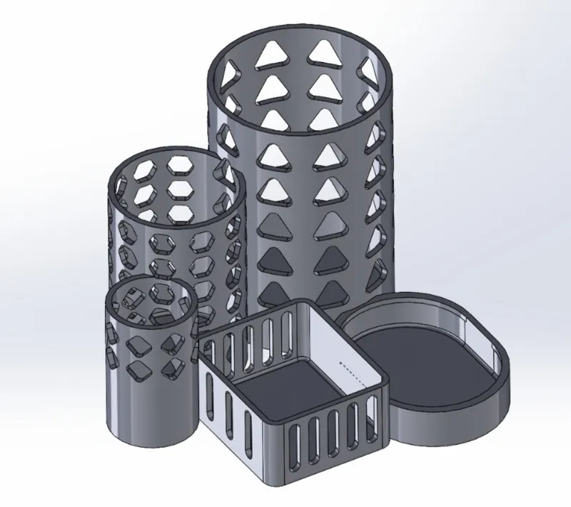 Geometric Desk Organizer