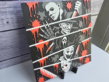 Cuadro decorativo en 3D: Slashers - Horror HueForge — vista de referencia 5