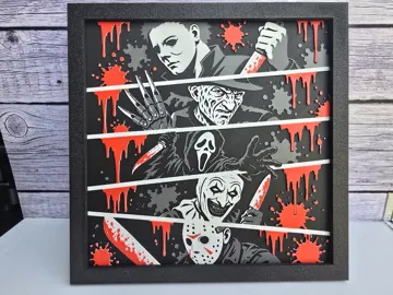 Cuadro decorativo en 3D: Slashers - Horror HueForge — vista de referencia 4