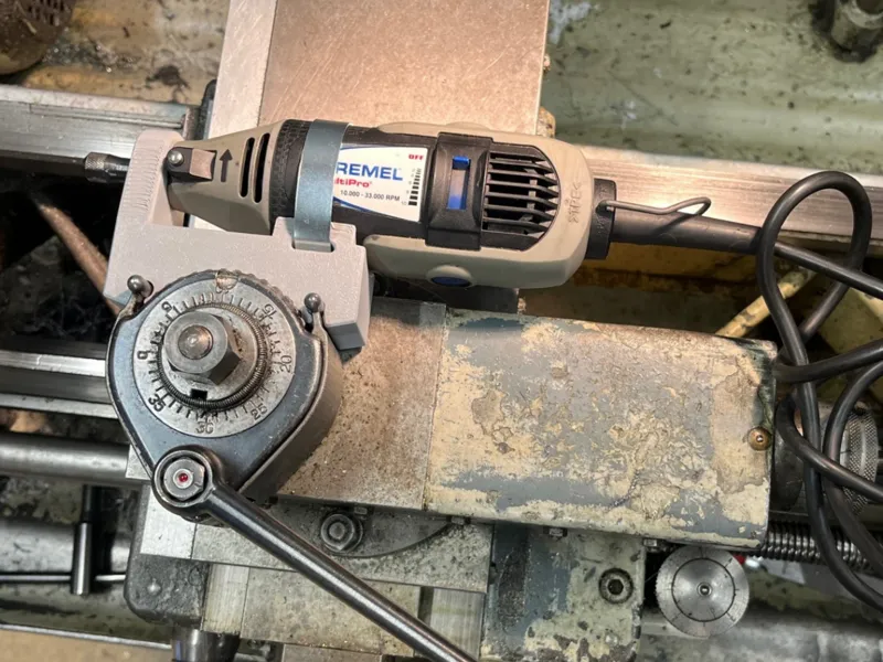 Dremel holder for multifix lathe