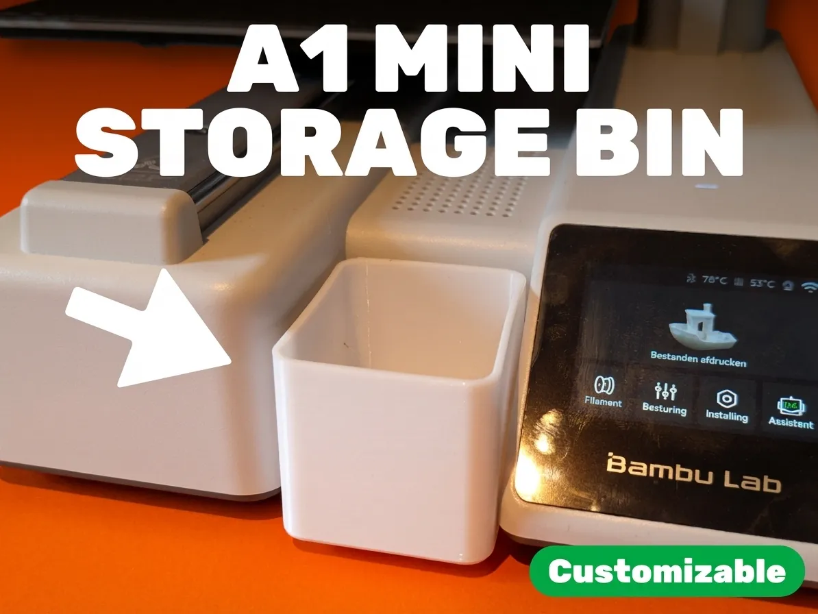 A1 Mini Storage Bin & Tool Holder - Free 3D Print Model - MakerWorld