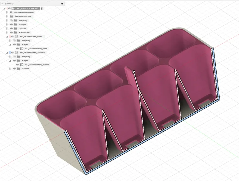 Growing tray
