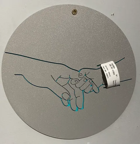 Baby Birth Tag Holder for the wall view 2