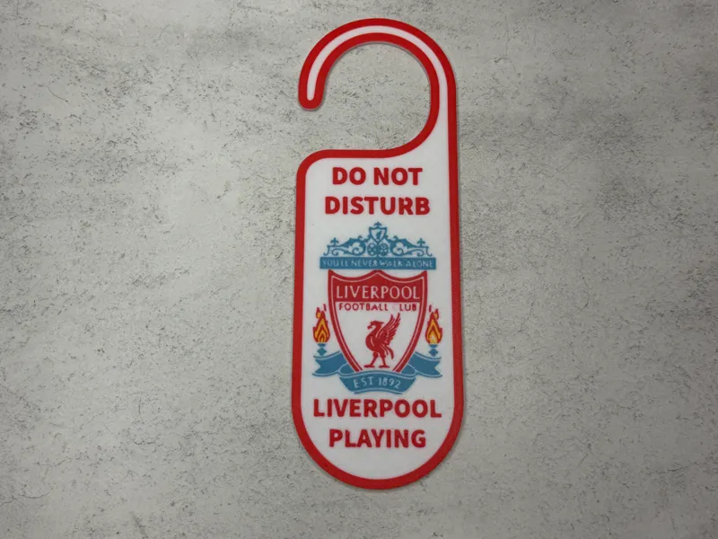 Do not disturb Liverpool playing door sign