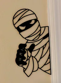Momie d'Halloween — déco murale 2D — photo 1