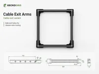 GeckoGrid Cable Exit Arms