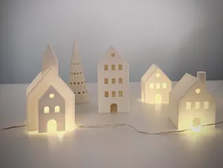 Cozy Christmas Village Houses