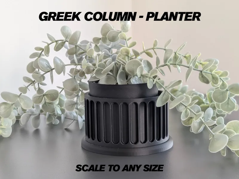 Greek Column - Planter or Mini Desk Trash Bin
