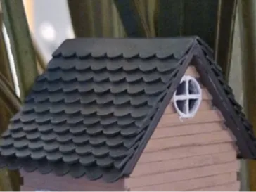 Roof shingles for miniature house