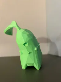 Statuette low poly Chikorita — photo 2