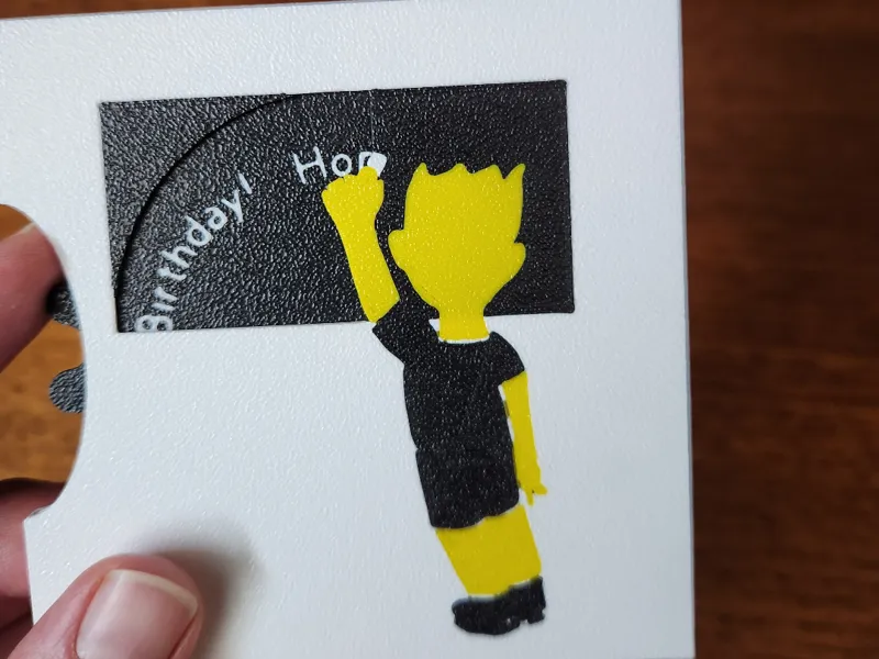 Interactive Chalkboard Card