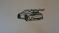 Aileron arrière Porsche, déco murale — photo 3