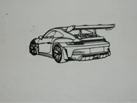 Aileron arrière Porsche, déco murale — photo 2