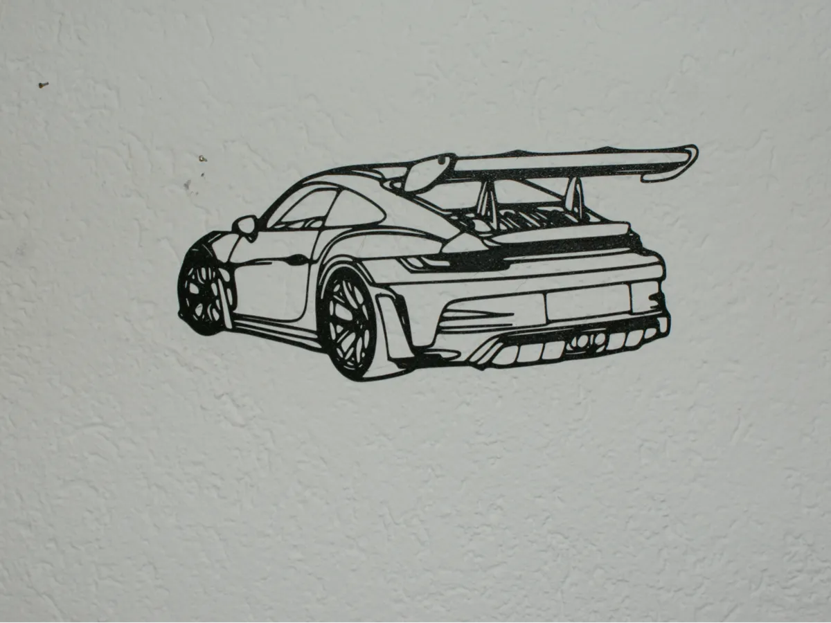 Aileron arrière Porsche, déco murale