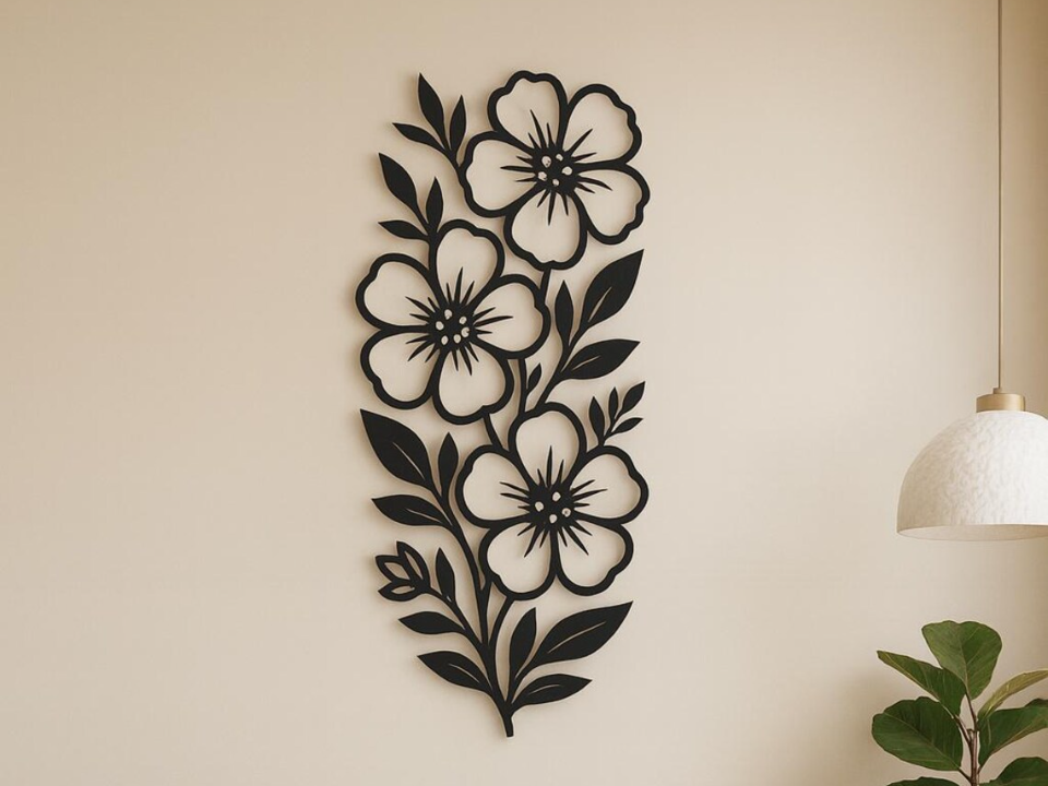 Flowers wall decoration