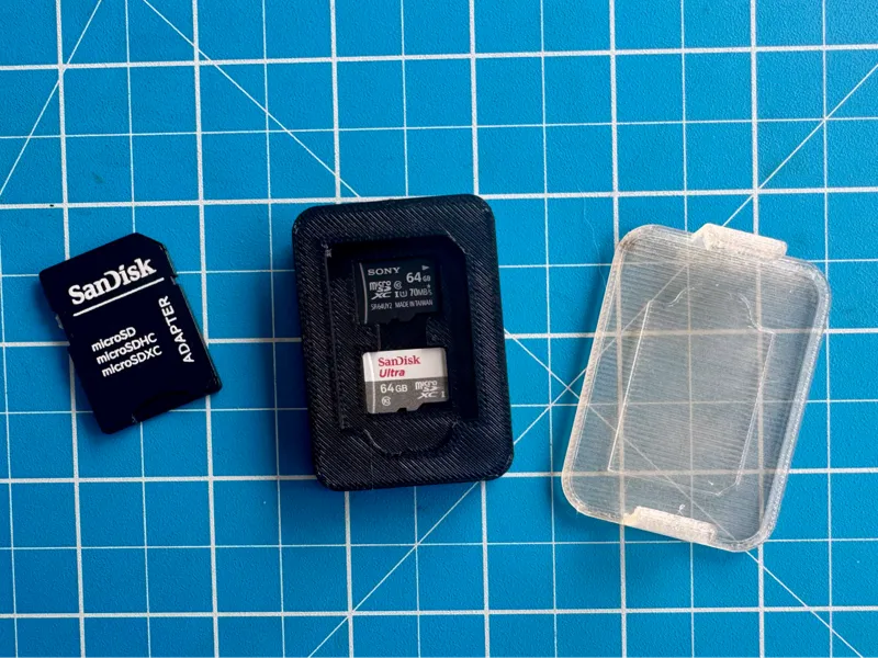 SD and MicroSD card travel case