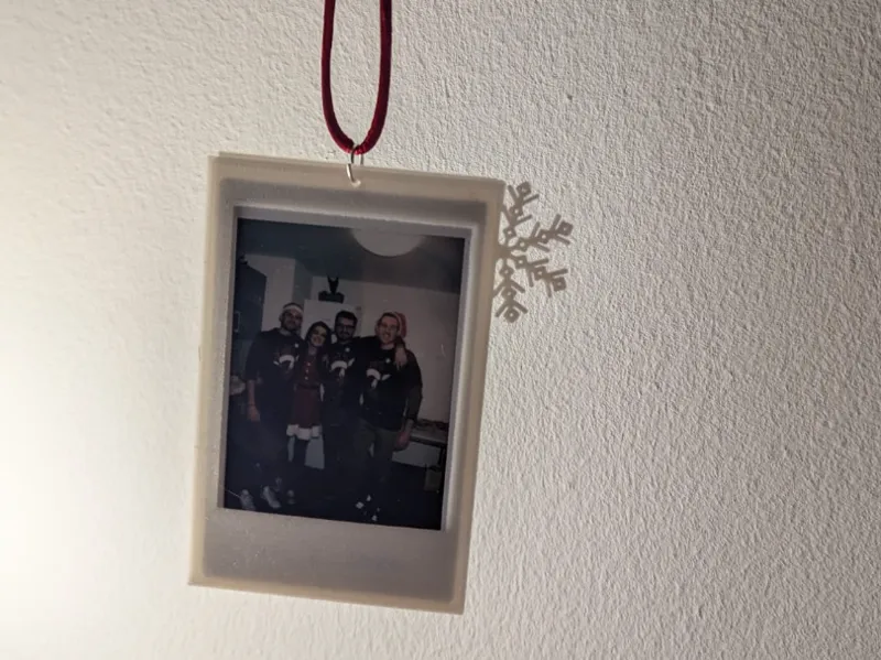 Polaroid Instax Mini Snowflake Ornament
