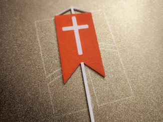 Easter Wielkanoc DecorationLamb Pennant Alleluia