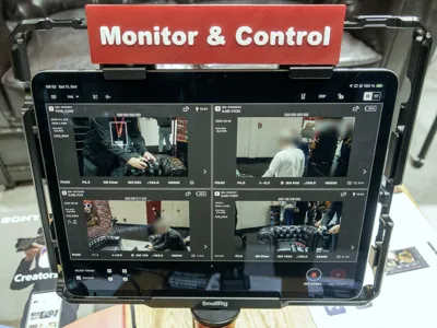 Sony Monitor & Control label for iPad cage