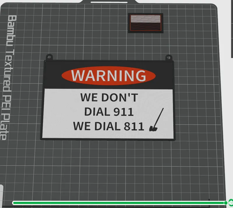 We Don't Dial 911Sign