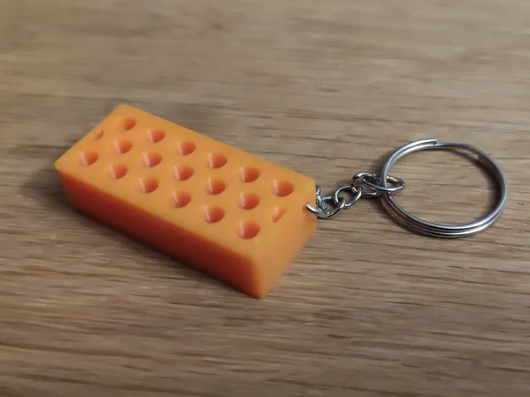 Brick keychain