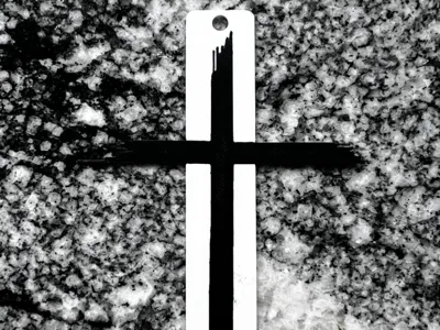 Painted Cross Bookmark
