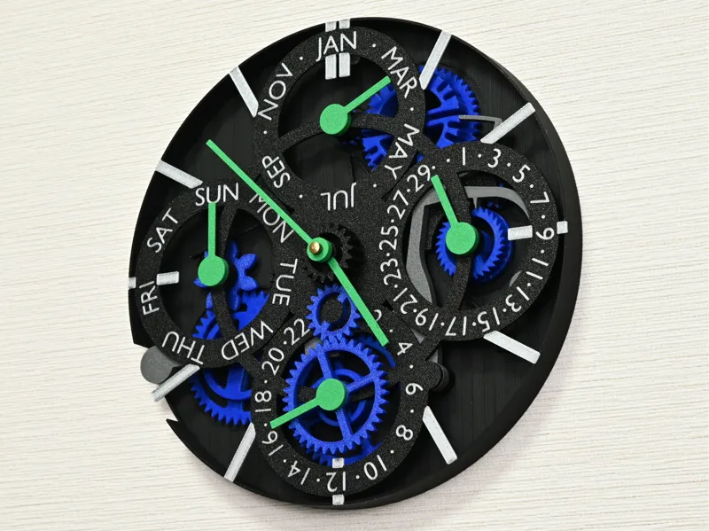 Quartz-movement Based Perpetual Calendar Clock