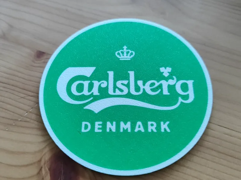 Carlsberg Beer Round Coaster