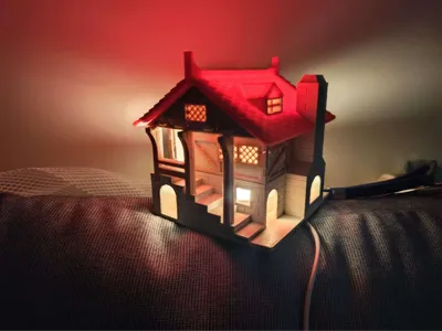 Medieval blacksmith shop (Night Light)