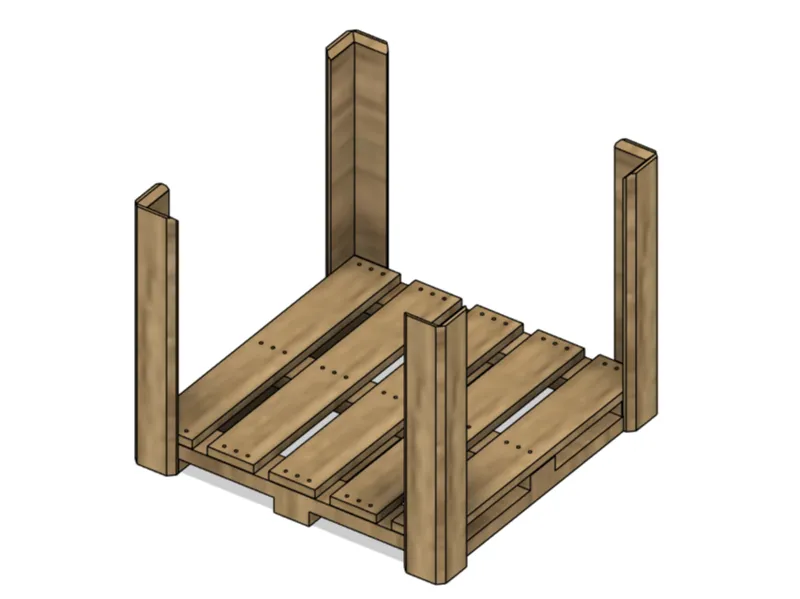 Coaster pallet holder 
