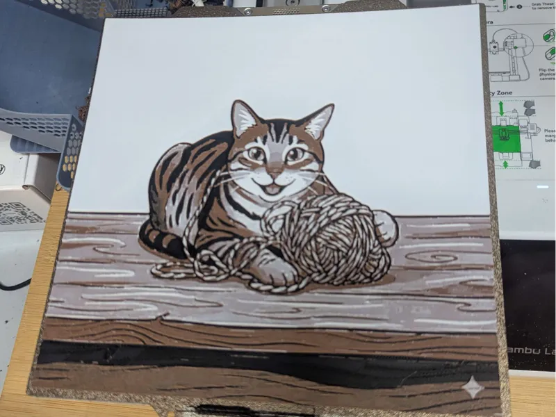 hueforge chat pelotte de laine