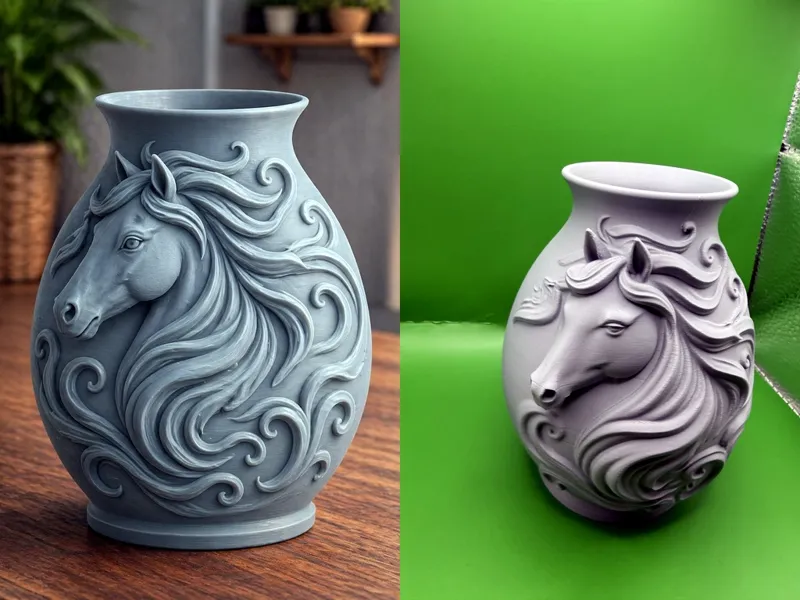 Horse Mane Decorative Vase