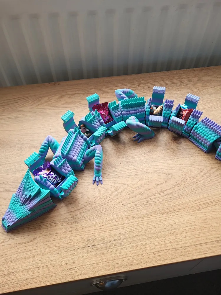 Dragon of secrets large model, 1 metre long by tomo3D MakerWorld ...