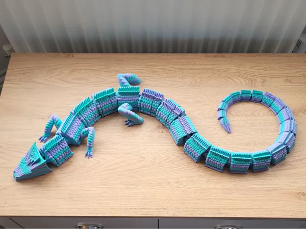 Grand dragon des secrets articulé 1 mètre