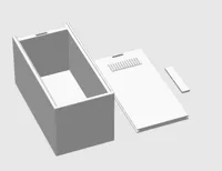 Sliding lid box Width: 5cm Length: 10cm Height: 5cm