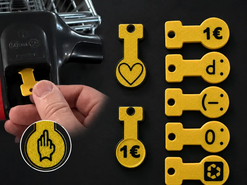 Shopping Cart Unlocker – Quick-Release Keychain