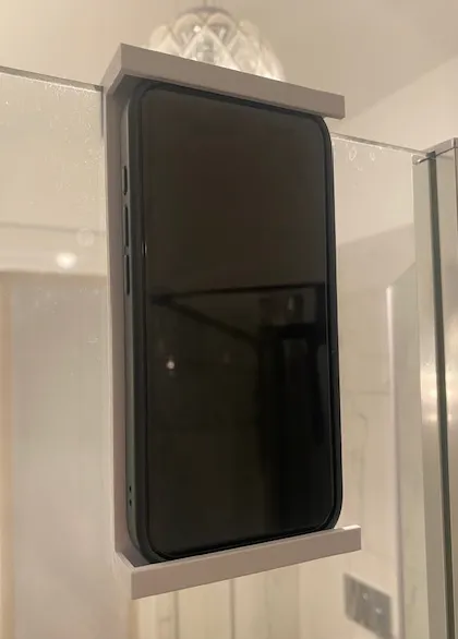 iPhone holder for shower