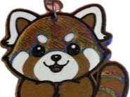 red panda keychain