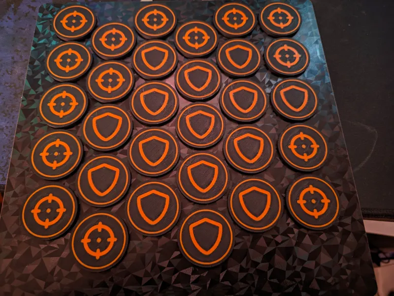 Multicolor Tokens Set