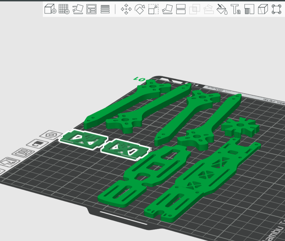 Miniatura 2 do modelo 3D 5inch Fpv Drone Frame