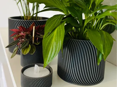 Modern and minimalist flower pot