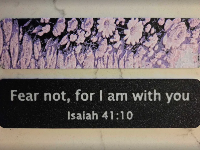 Fear Not – Floral Faith Bookmark