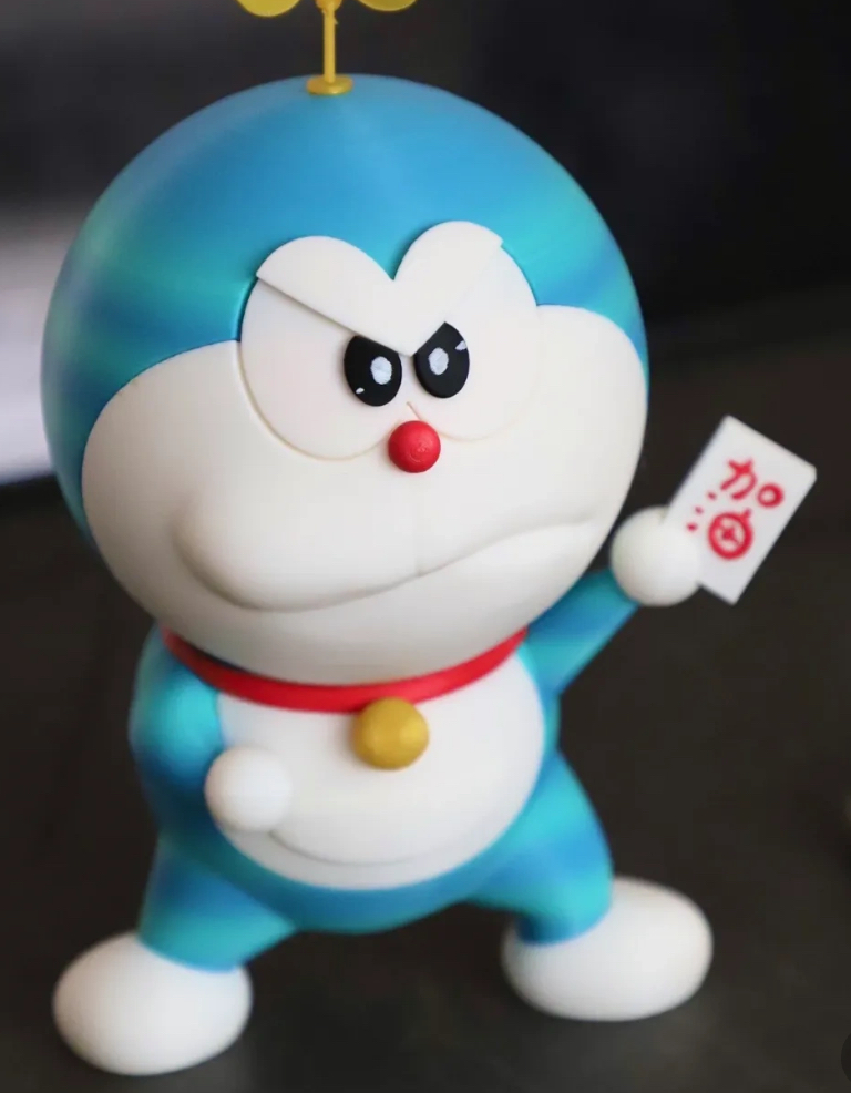 Miniatura 3 do modelo 3D 机器猫给你加油，多啦a梦加油(已拆件)